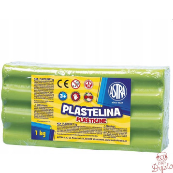 Plastelina szkolna dla dzieci 1kg seledynowa 303111017 ASTRA