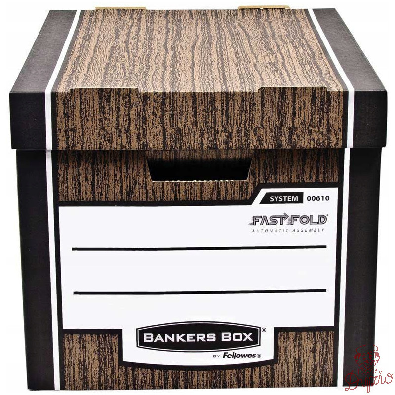 Pudło archiwizacyjne brązowe WOODGRAIN bankers box (10szt) 0061002 FELLOWES