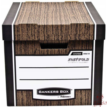 Pudło archiwizacyjne brązowe WOODGRAIN bankers box (10szt) 0061002 FELLOWES