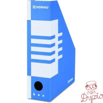 Pudełko na czasopisma składany kartonowy A4/ 800mm niebieski 7649001PL- 10 DONAU
