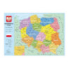 Podkład szkolny na biurko MAPA POLSKA 55x38 KRESKA