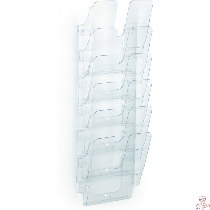 Zestaw 6 pojemników na dokumenty A4 pion przezroczysty 1700008401 DURABLE FLEXIPLUS