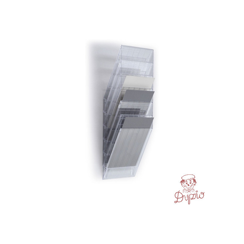 Zestaw 6 pojemników A4 przezroczystych pion 1709760400 FLEXIBOXX DURABLE
