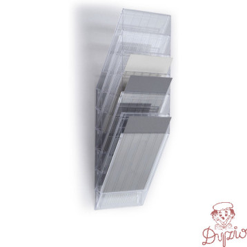 Zestaw 6 pojemników A4 przezroczystych pion 1709760400 FLEXIBOXX DURABLE