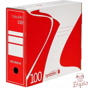 Pudło archiwizacyjne 100mm czerwone 435/01 VAUPE