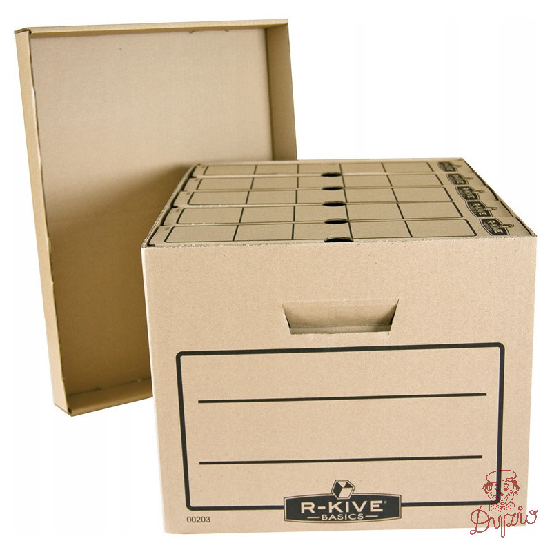 Pudło archiwizacyjne zbiorcze z pokrywką R-KIVE BASIC do dużych dokumentów 0020303 FELLOWES
