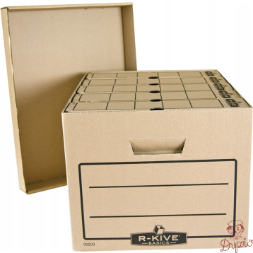 Pudło archiwizacyjne zbiorcze z pokrywką R-KIVE BASIC do dużych dokumentów 0020303 FELLOWES