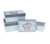 Zestaw pudełek ozdobnych PUD-23267-PR (3szt) ROZETTE