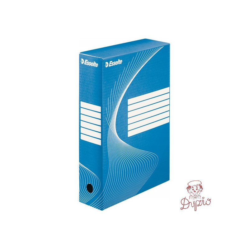 Pudło archiwizacyjne na dokumenty 80mm Standard niebieskie 128411 ESSELTE