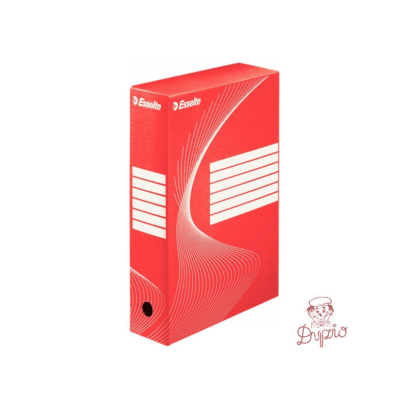 Pudło archiwizacyjne na dokumenty 80mm Standard czerwone 128412 ESSELTE
