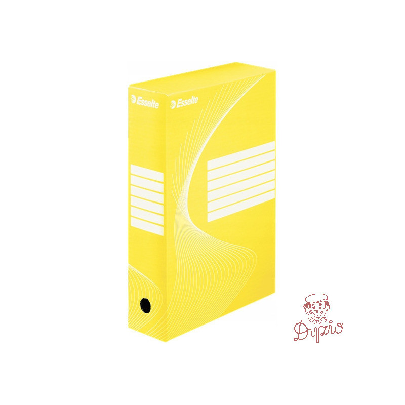 Pudło archiwizacyjne na dokumenty 80mm Standard żółte 128413 ESSELTE
