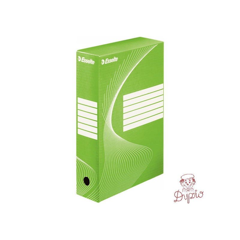 Pudło archiwizacyjne na dokumenty 80mm Standard zielone 128414 ESSELTE