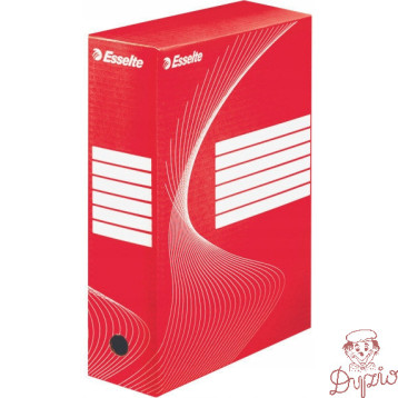 Pudło archiwizacyjne na dokumenty 100mm Standard czerwone 128422 ESSELTE