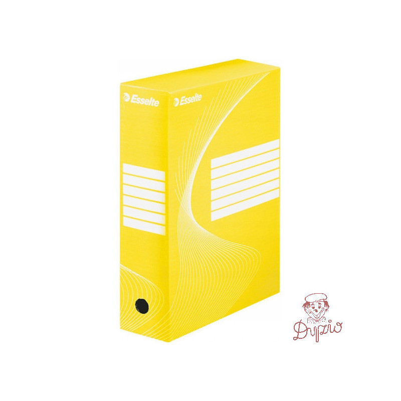 Pudło archiwizacyjne na dokumenty 100mm Standard żółte 128423 ESSELTE