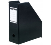 Pojemnik na czasopisma dokumenty A4 gazetownik 11cm PVC czarny 100400637 ELBA