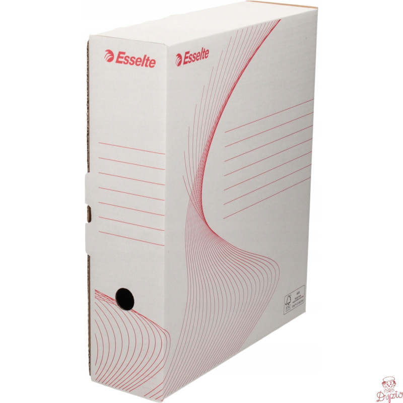Pudło archiwizacyjne na segregator 345x90x295mm białe ESSELTE 10024