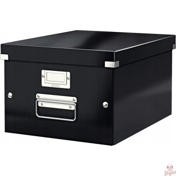 Pudełko do przechowywania Click&Store A4 WOW czarne 200x281x370mm 60440095 LEITZ