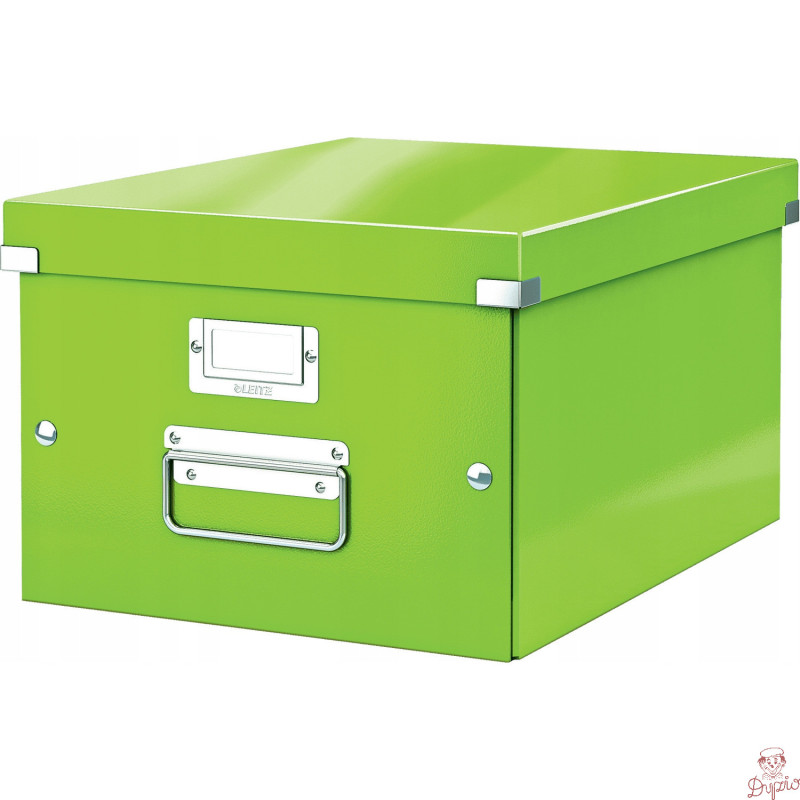 Pudełko do przechowywania Click&Store A4 WOW zielone 200x281x370mm 60440054 LEITZ