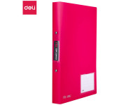 Segregator ringowy RIO z kieszenią i miejscem do opisu PP różowy 39576 PINK DELI