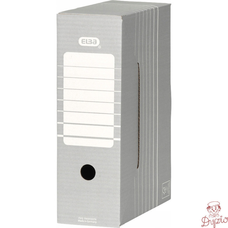 Pudło archiwizacyjne pudełko na dokumenty 10cm szare TRIC 100333274 ELBA
