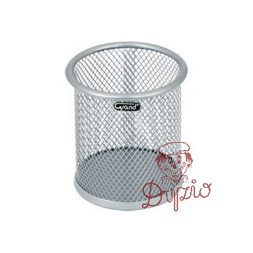 Pojemnik na długopisy srebrny metalowy GR-004S 120-1126 GRAND