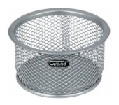 Pojemnik na spinacze srebrny metalowy GR-010S 120-1120 GRAND