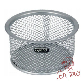 Pojemnik na spinacze srebrny metalowy GR-010S 120-1120 GRAND