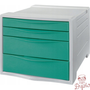 Pojemnik z szufladami ESSELTE COLOURICE zielony 626285