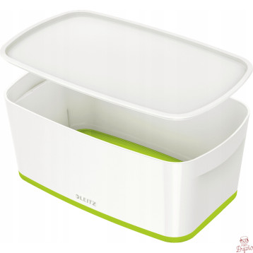 MyBox mały z pokrywką, biało-zielony LEITZ 52291054