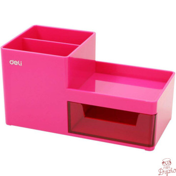 Organizer na biurko RIO różowy Z25140 DELI