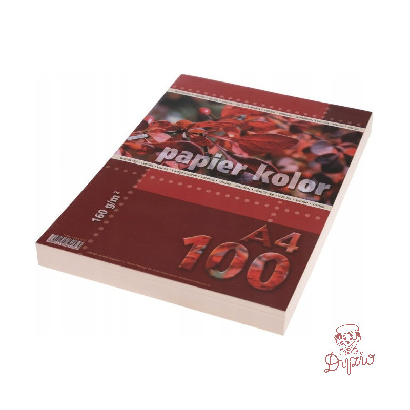 Papier ksero A4 160g KRESKA waniliowy 100ark