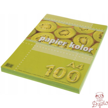Papier ksero A4 KRESKA jasny zielony 100ark