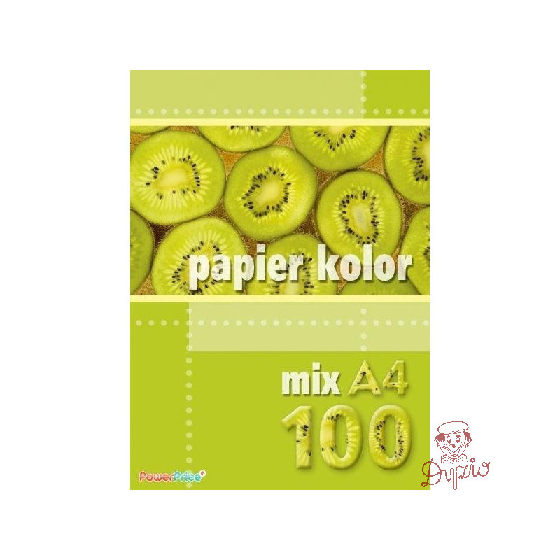 Papier ksero A4 80g KRESKA 100ark mix