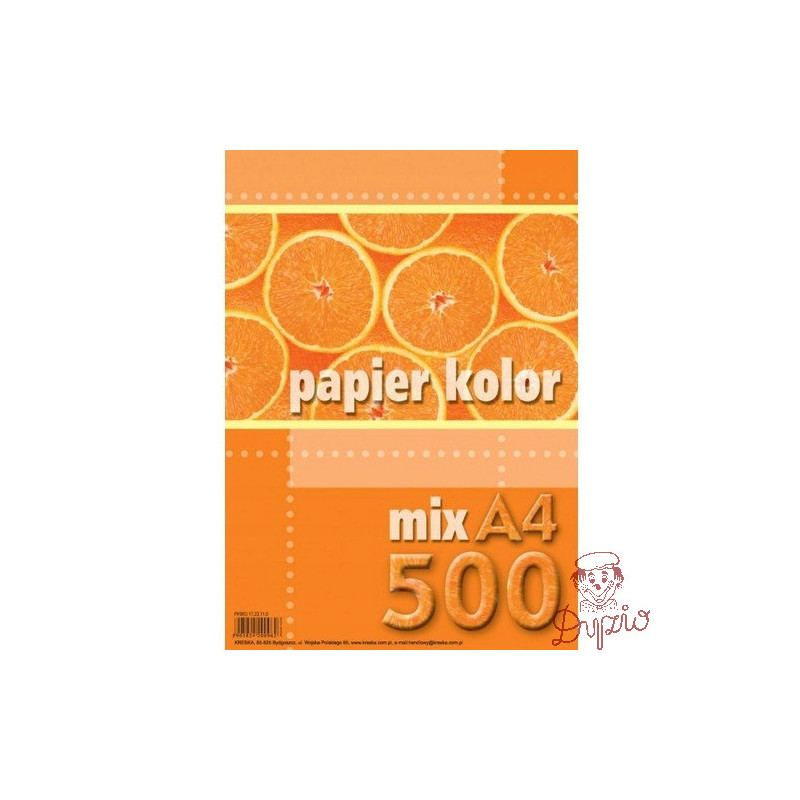 Papier ksero A4 80g KRESKA 500ark mix