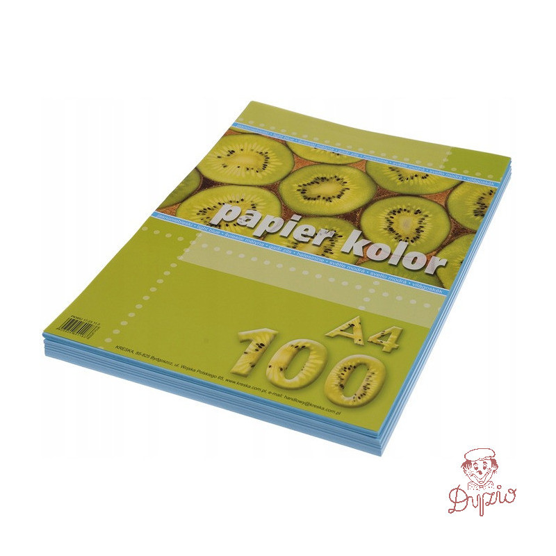 Papier ksero A4 KRESKA jasnoniebieski 100ark