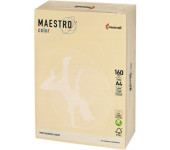 Papier ksero A4 160g MAESTRO COLOR BE66 pastel kość słoniowa/wanilia (250ark)