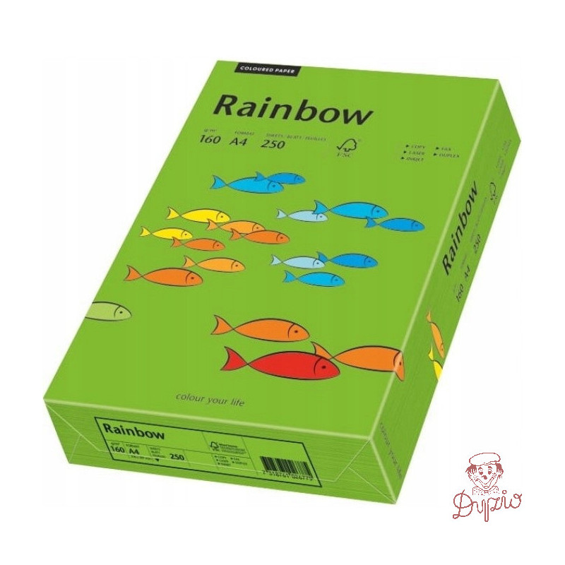 Papier ksero A4 160g RAINBOW R78 ciemny zielony 88042681