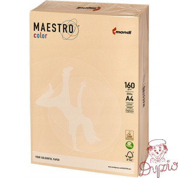 Papier ksero A4 160g MAESTRO COLOR CR20 pastel chamois (250arkuszy)