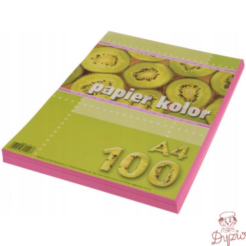 Papier ksero A4 KRESKA różowy 100ark