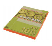 Papier ksero A4 KRESKA pomarańczowy 100ark