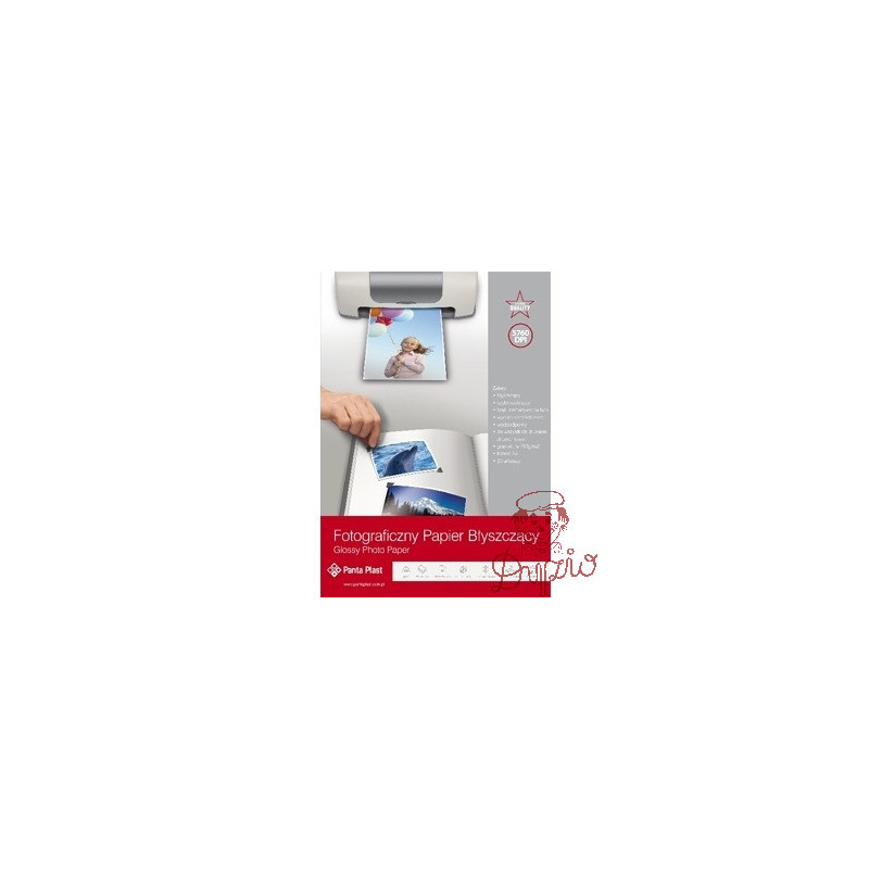 Papier foto A6 180g błyszczący 50ark. 0324-0068-99 Panta Plast