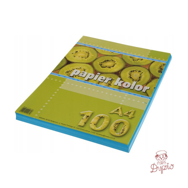 Papier ksero A4 KRESKA niebieski 100ark