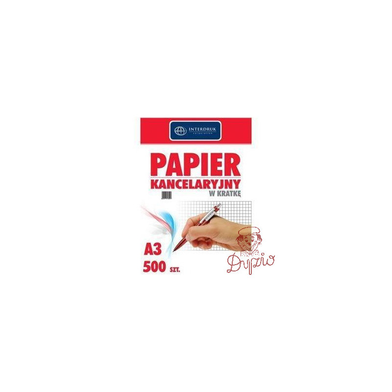 Papier kancelaryjny A3 kratka(500) INTERDRUK