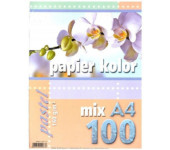 Papier ksero A4 160g KRESKA mix pastel 100ark 20676