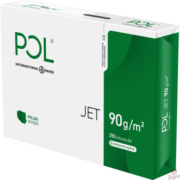 Papier ksero A4 90g POLJET 250 arkuszy klasa A do drukarek i kopiarek