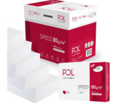 Papier ksero A4 80g POLSPEED (5 ryz) klasa C CIE 153 do drukarek i kopiarek