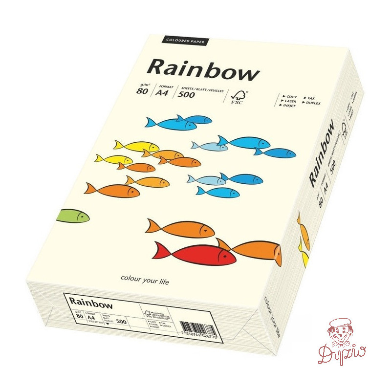 Papier ksero A4 80g RAINBOW R03 kremowy 88042249