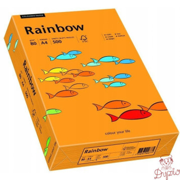 Papier ksero A4 80g RAINBOW R24 pomarańczowy 88042431
