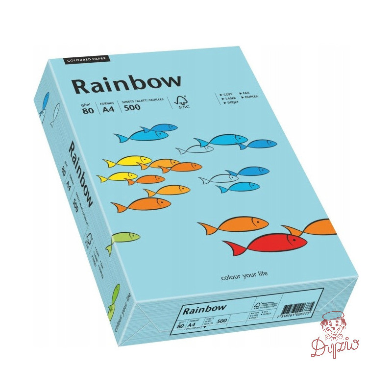 Papier ksero A4 80g RAINBOW R84 morski 88042717