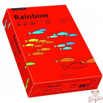 Papier ksero A4 80g RAINBOW R28 ciemny czerwony R28 88042475